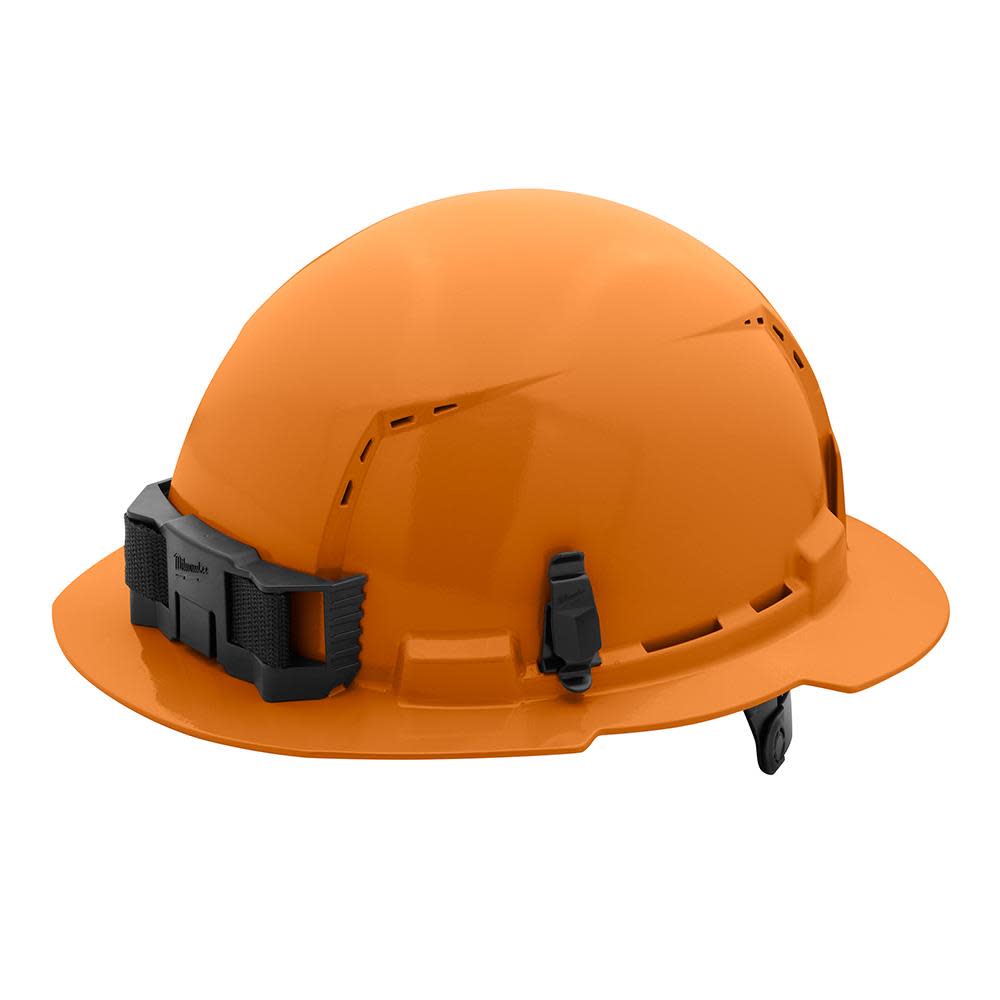 

Milwaukee Orange Full Brim Vented Hard Hat with 6pt Ratcheting Suspension Type 1 Class C