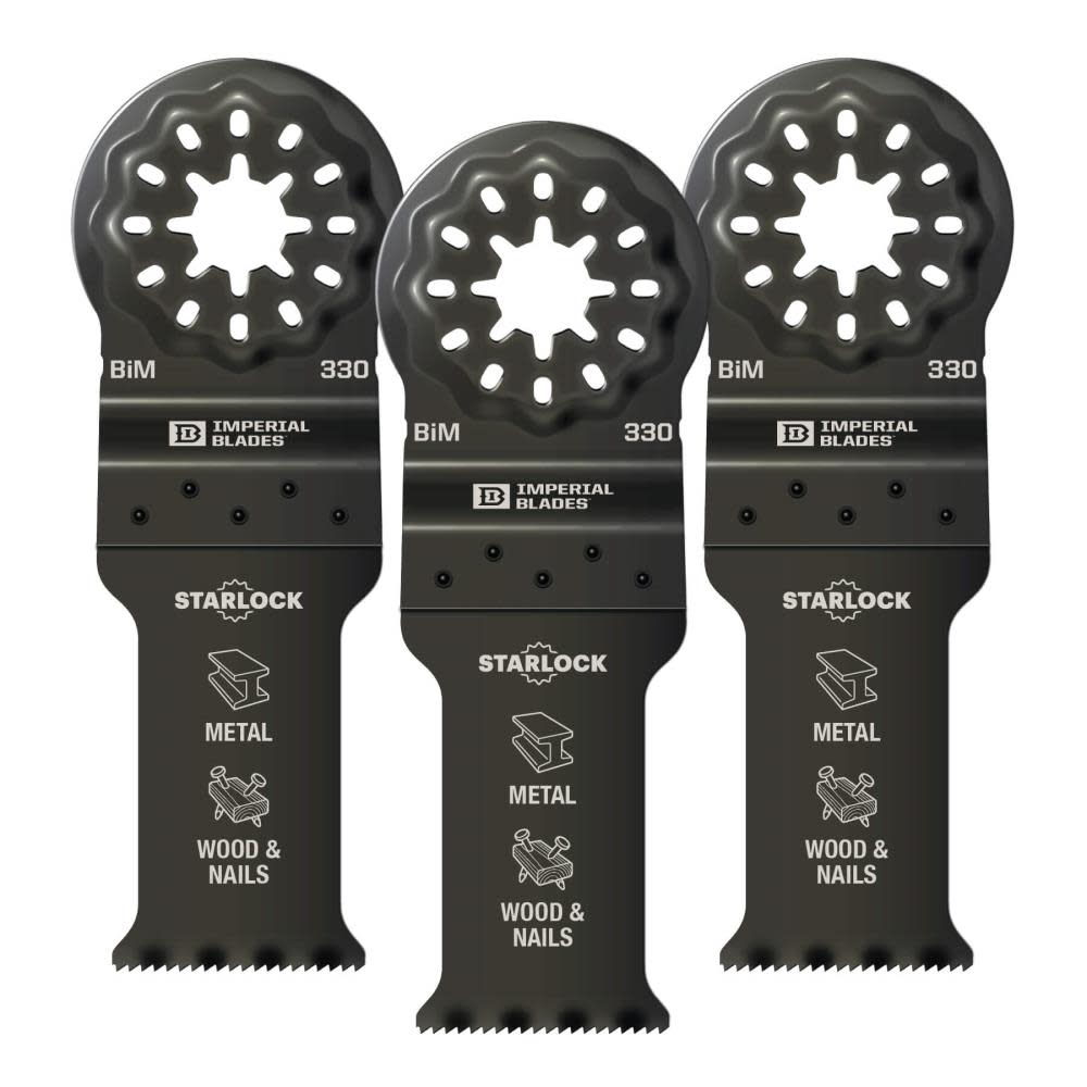 

Imperial Blades Starlock 1 1/8" Standard Metal Blade 3pc