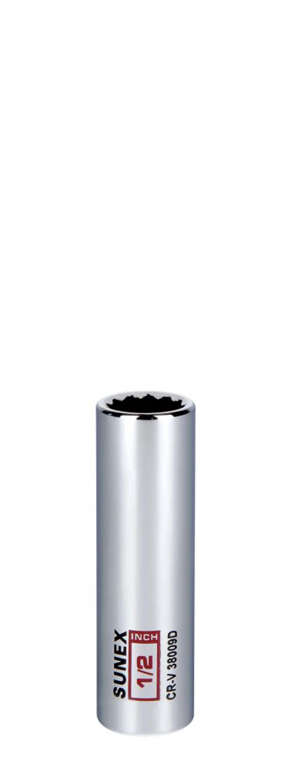

Sunex 1/2 In. 3/8 In. Drive Deep Chrome Socket 12 Pt