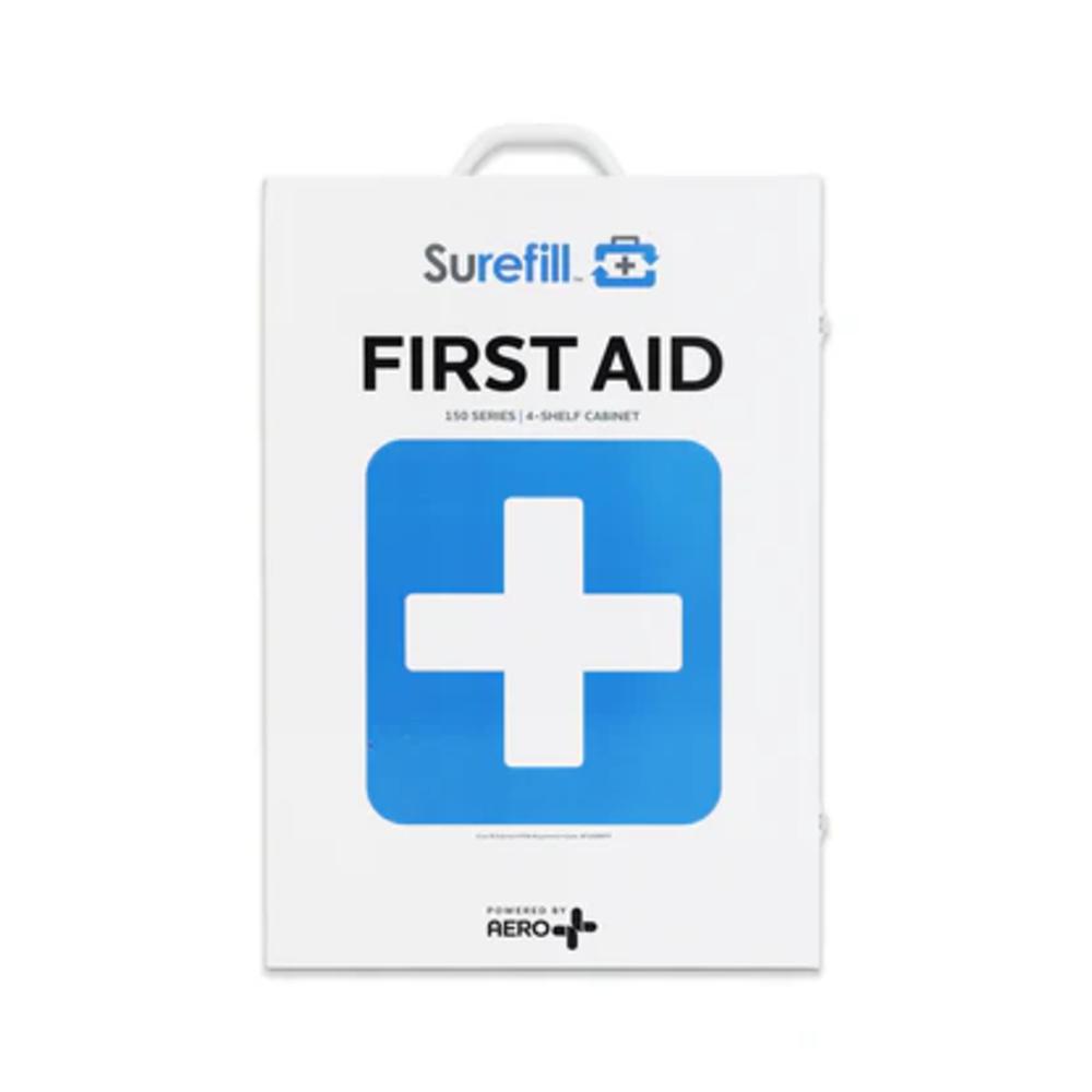 Aero Healthcare SUREFILL 4 Shelf Metal Cabinet 150 Series ANSI 2021 B with Meds