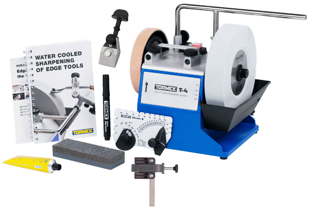 Tormek T4 Original Sharpening System with Centering Knife Jig & Small