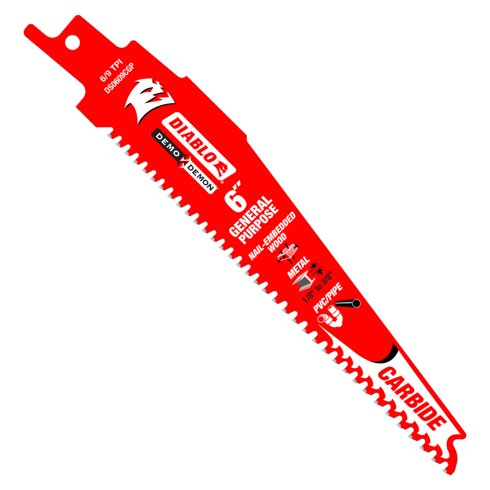

Diablo Tools 6" Demo Demon Carbide General Purpose Recip (3 pk)