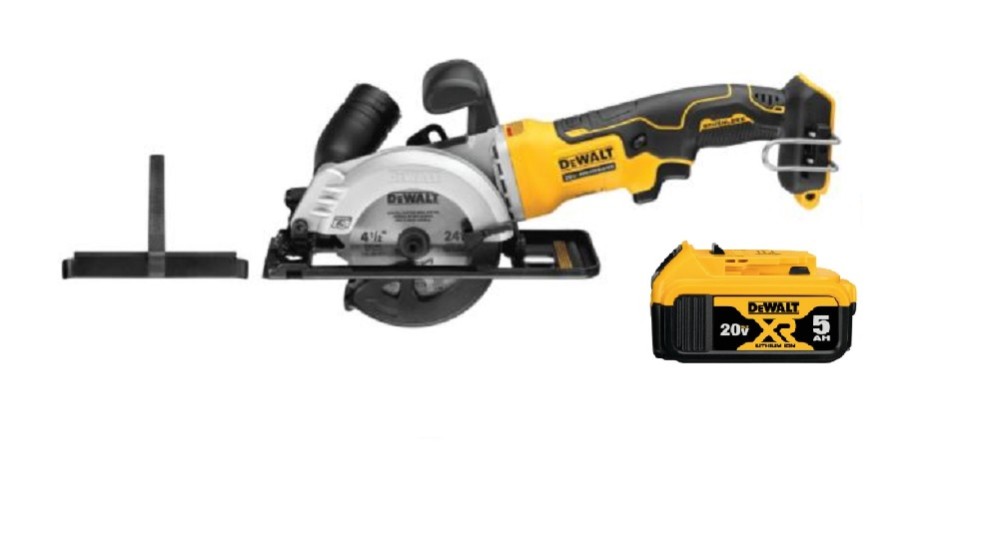 

DEWALT Atomic 20V MAX 4 1/2" Circular Saw with 5AH Battery Bundle