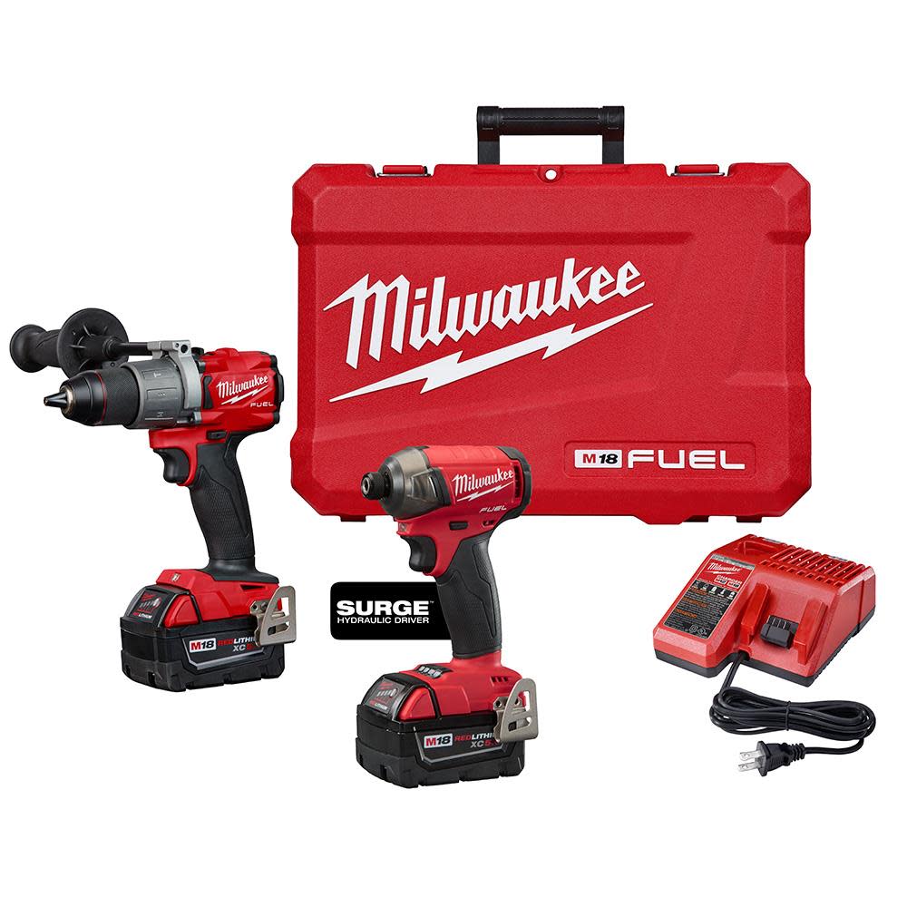 M18™ FUEL™ 2-Tool Hammer Drill & SURGE™ Hydraulic Driver Combo Kit - 2999-22 - By Brand  sku 2999-22