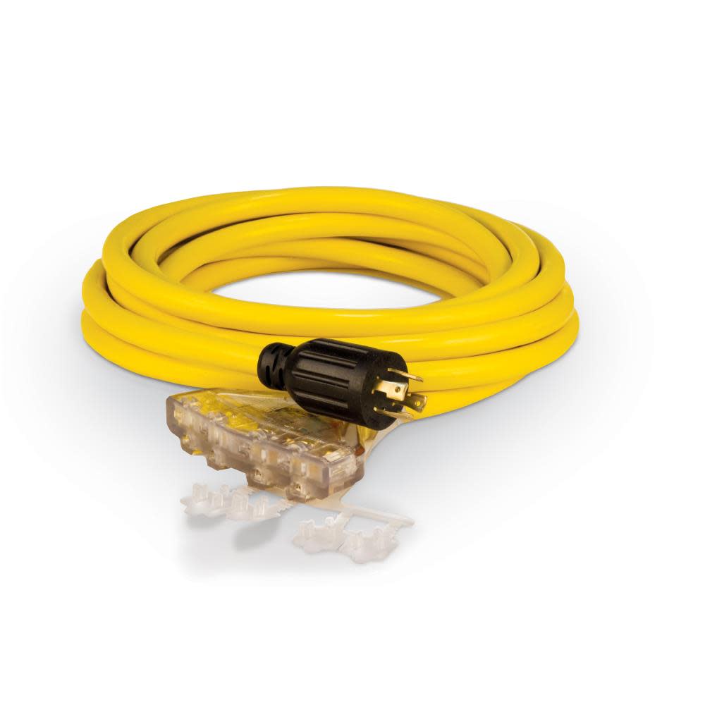 

Champion Power Equipment 25-Foot 30-Amp 125/250-Volt Fan-Style Generator Extension Cord (L14-30P to four 5-20R)