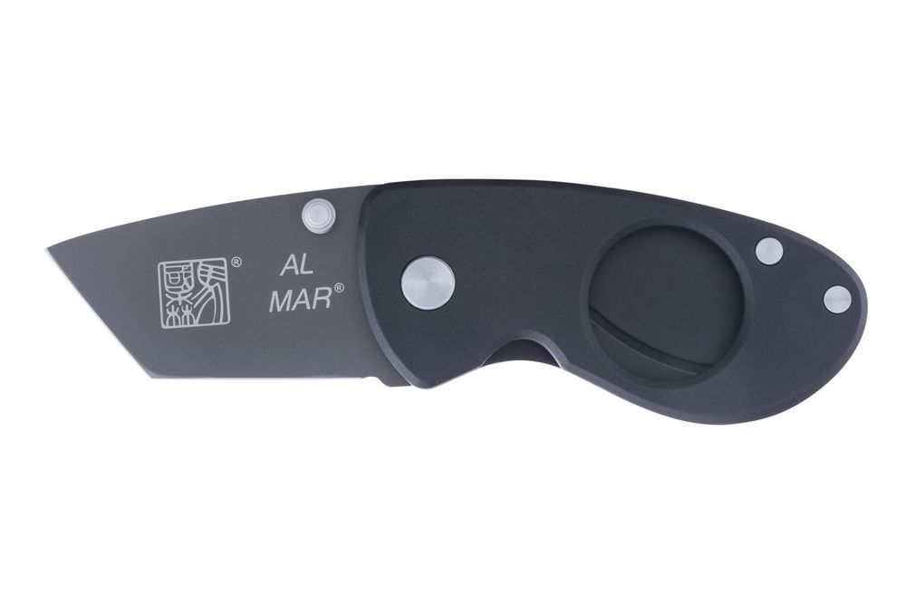AL MAR Knives Havana Clipper Cigar Cutter, Black/Gray