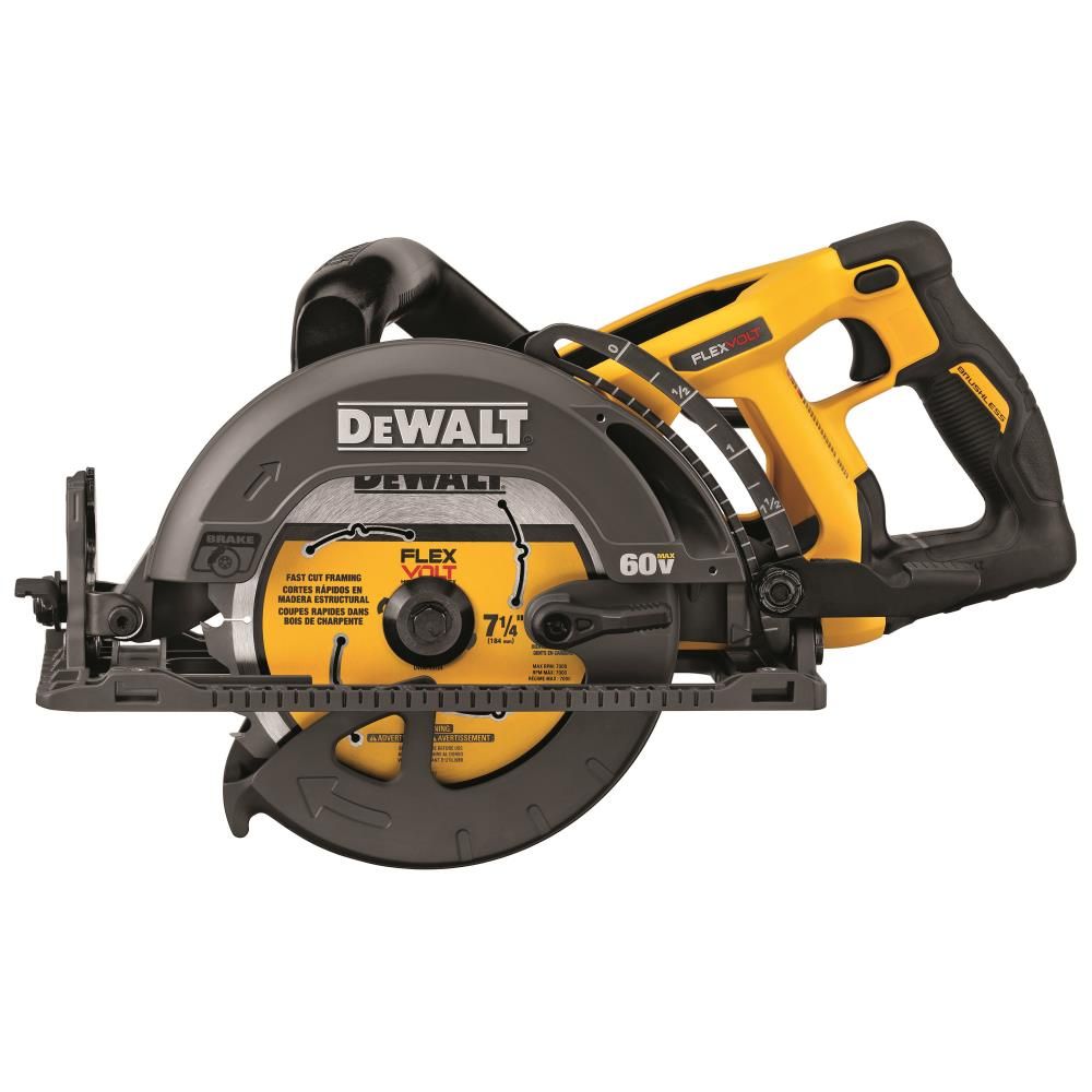 DEWALT FLEXVOLT 60V MAX 7-1/4 Worm Drive Style Saw (Bare Tool) image number null