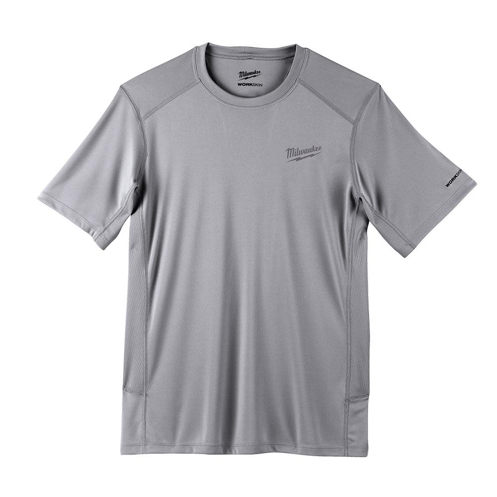 Milwaukee WORKSKIN Lightweight Performance Shirt – Short Sleeve – Gray L