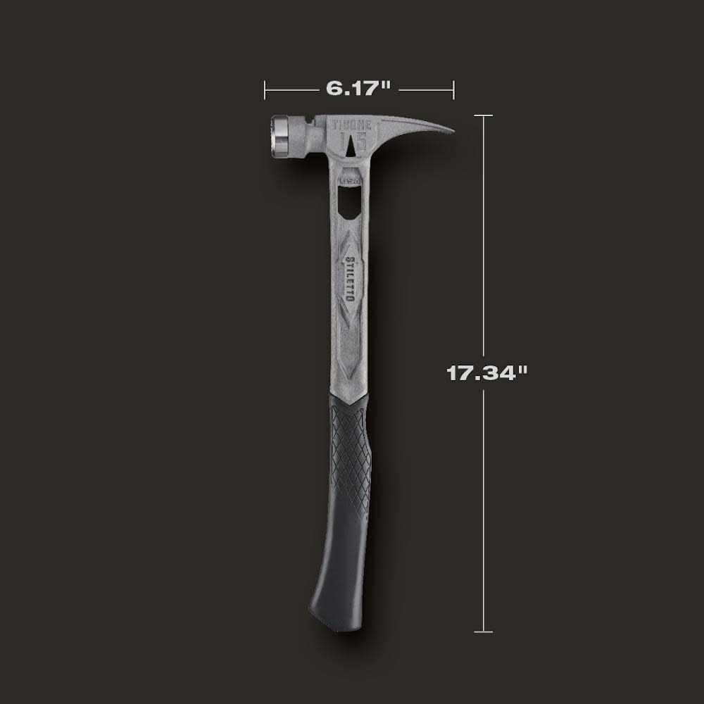 Stiletto TIBONE 15oz Milled/Curved Titanium Framing Hammer