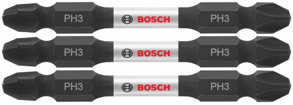 

Bosch 3 pc. Impact Tough 2.5 In. Phillips #3 Double-Ended Bits