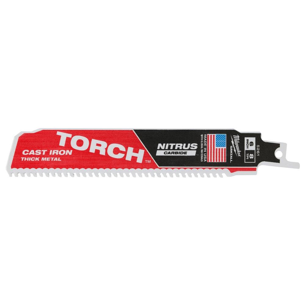 

Milwaukee 6" 7TPI The TORCH for Cast Iron with NITRUS CARBIDE 1PK