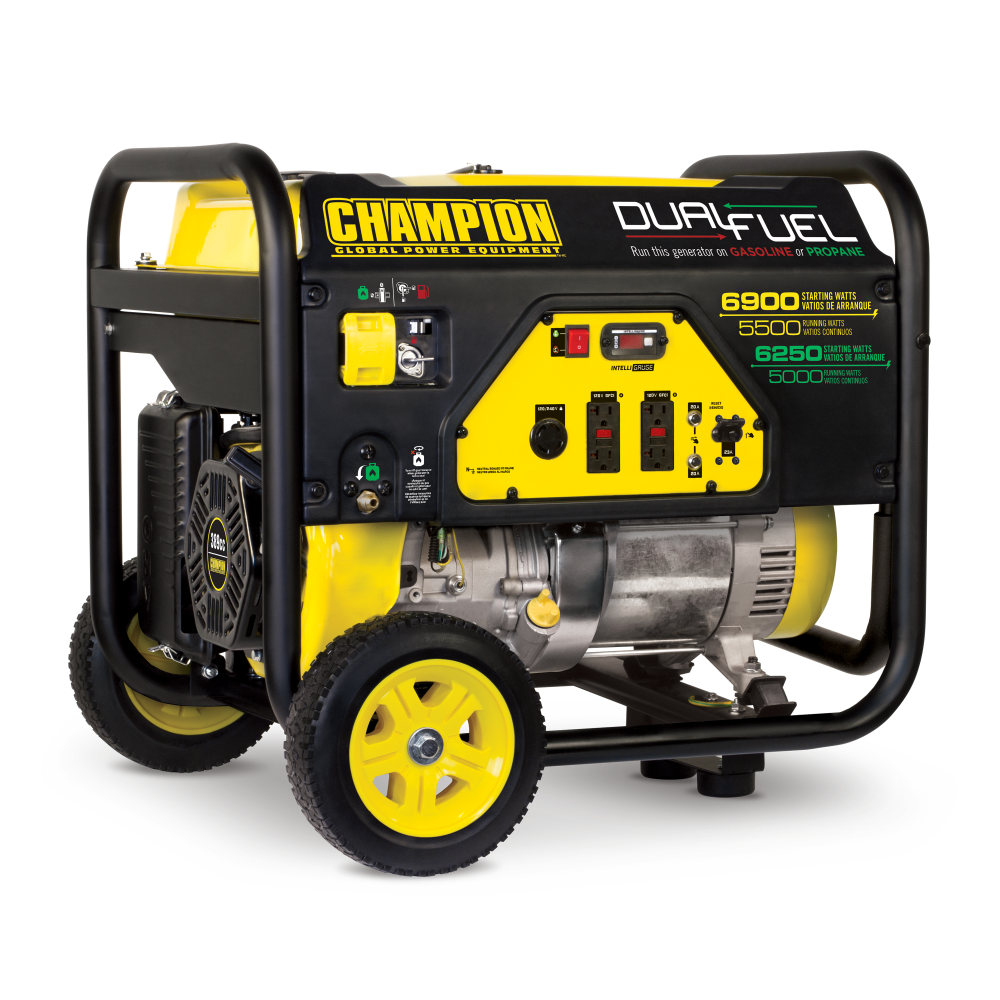 

Champion Power Equipment 5500-Watt Dual Fuel Portable Generator with Wheel Kit