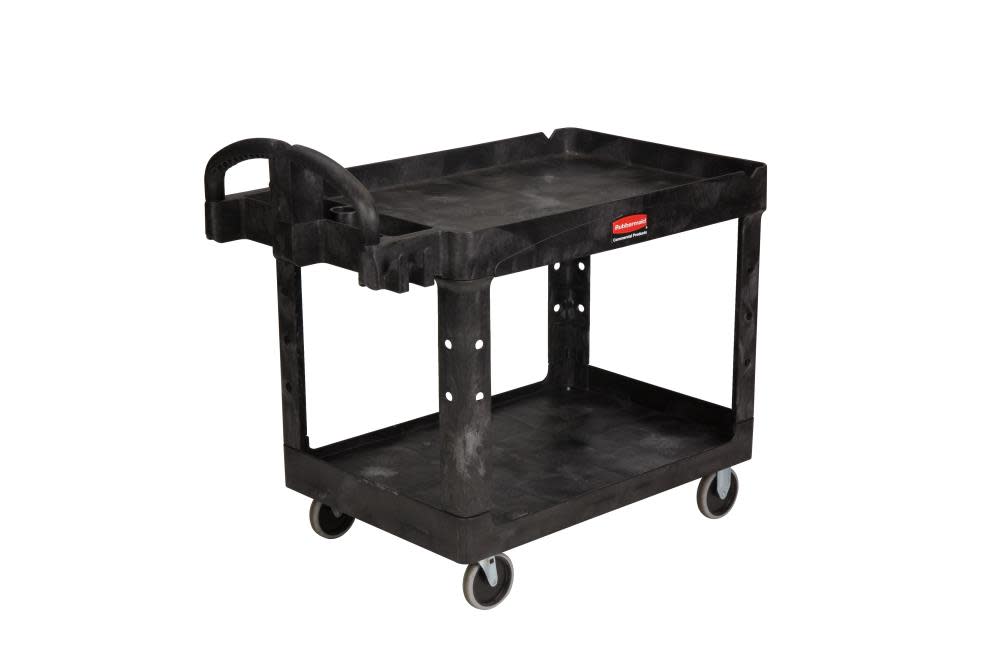 

Rubbermaid Heavy Duty 2-Shelf Utility Cart with Lipped Shelf Medium