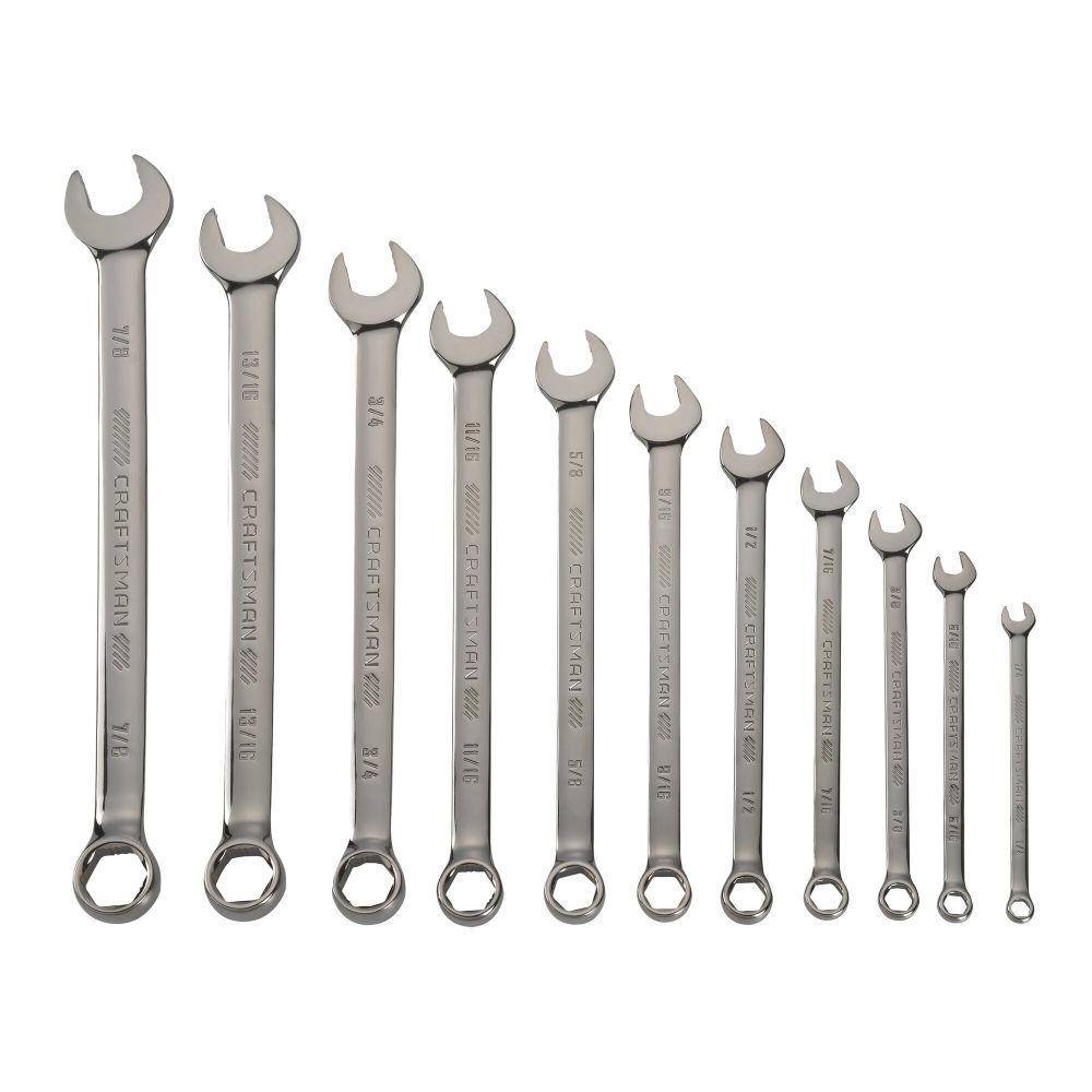 CRAFTSMAN OVERDRIVE SAE Wrench Set, 11 Piece CMMT87711 - Acme Tools