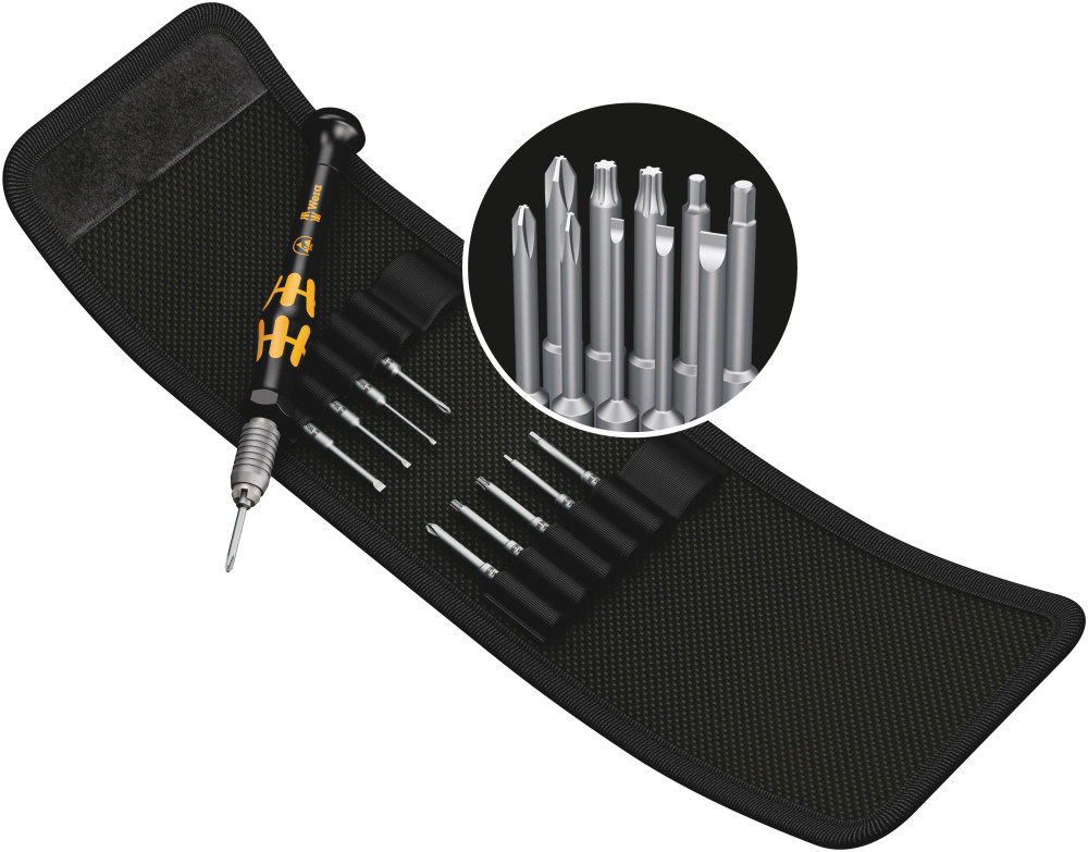 

Wera Tools 11pc Kraftform Kompakt Micro 11 ESD 1 Screwdriver Set