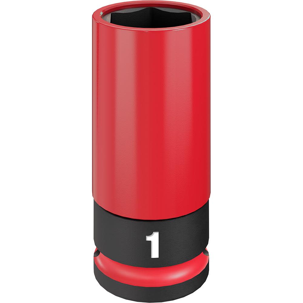 

Milwaukee SHOCKWAVE Impact Duty Socket 1/2 Drive 1" SAE Lug Nut Wheel