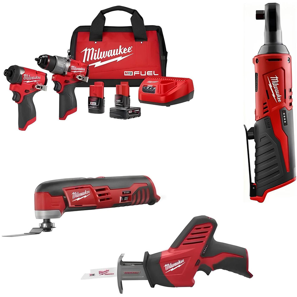 Tool Combo Kit M12 Fuel Set Electric Tools 2598-22 2-Tool