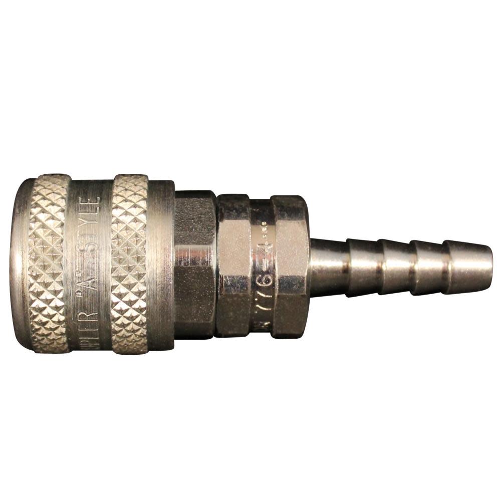 

Milton 776-4 1/4" Hose Barb A Style Coupler