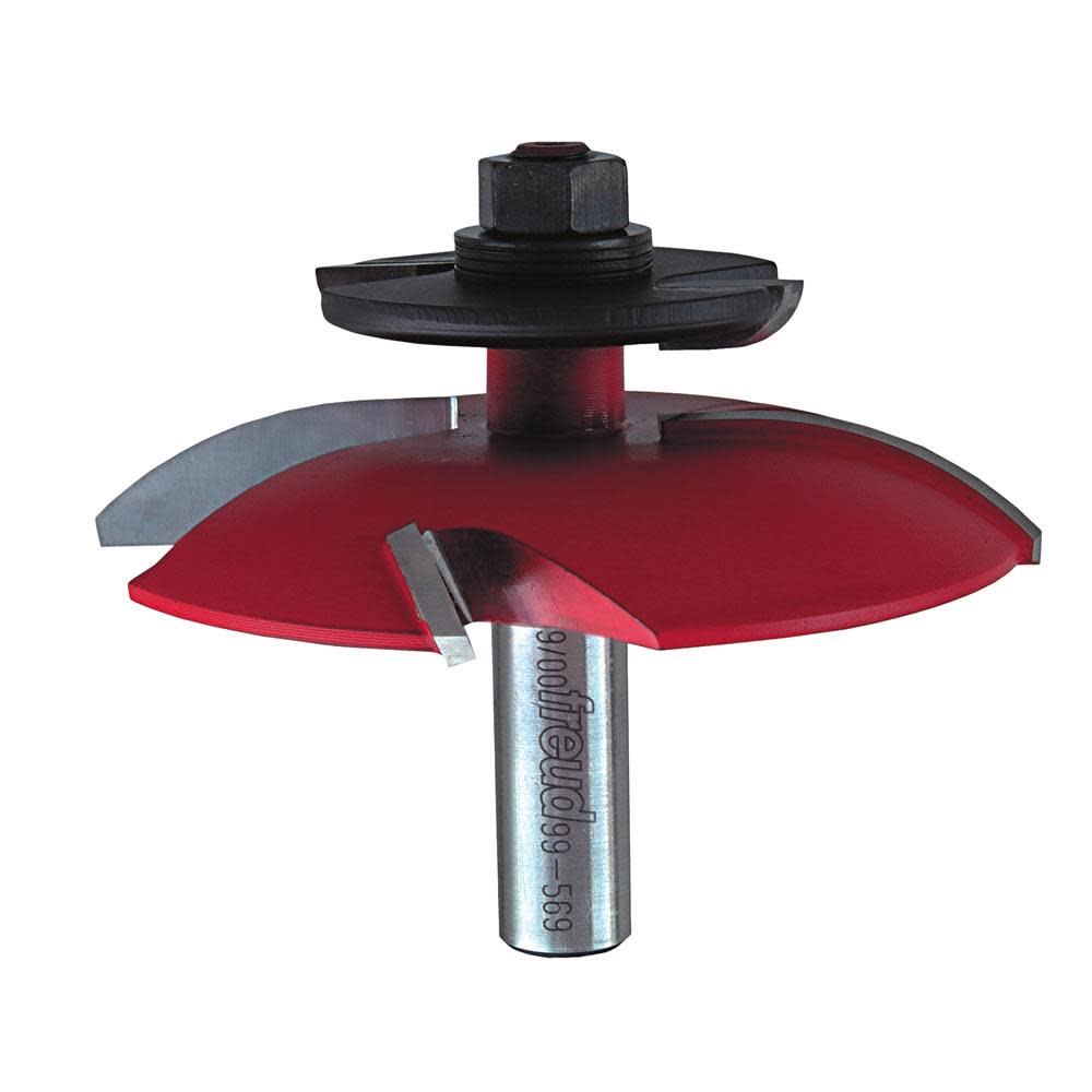 

Freud 3-1/2 In. (Dia.) Quadra-Cut Raised Panel Bit with Back Cutters with 1/2 In. Shank