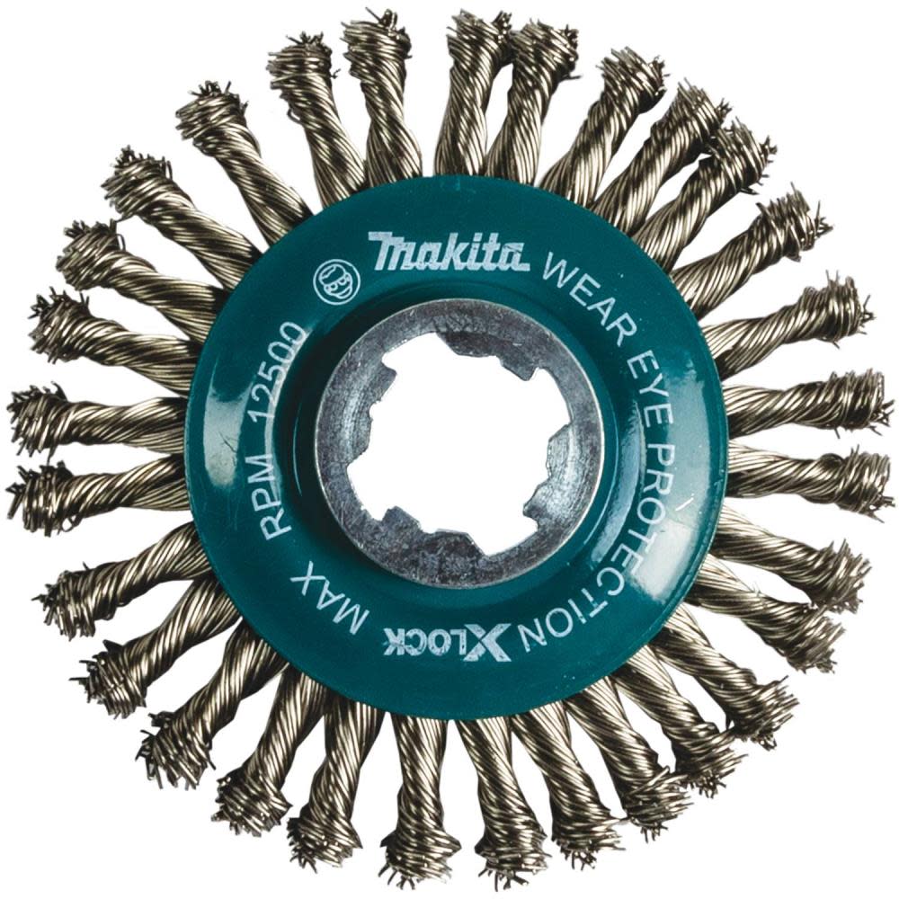 

Makita X-LOCK 4-1/2" Stainless Steel Stringer Bead Twist Wire Wheel