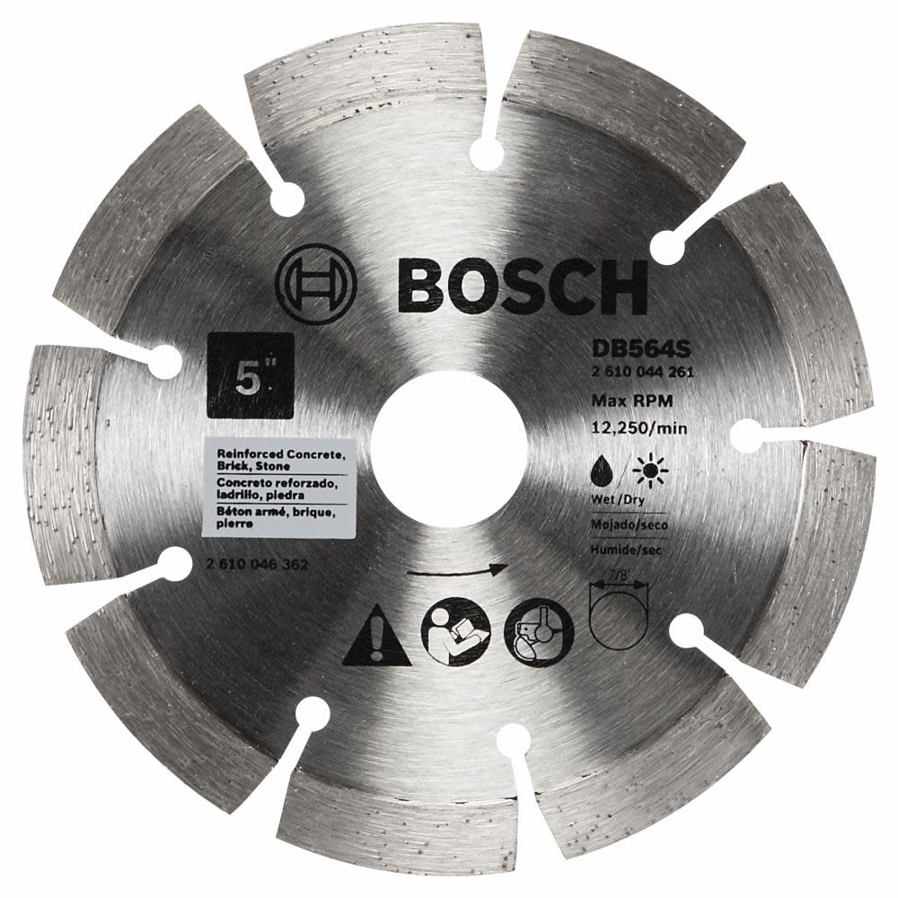 Bosch 5 Inch Standard Segmented Rim Diamond Blade for Hard Materials