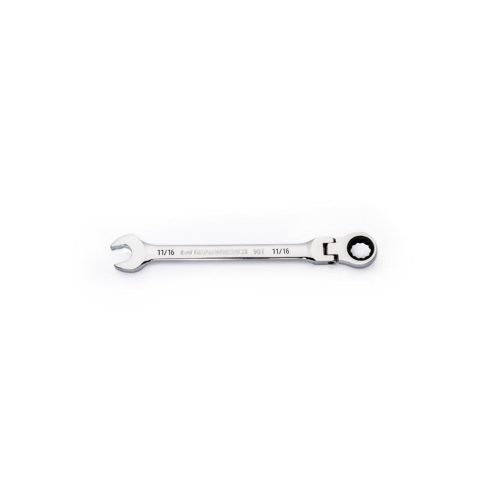

GEARWRENCH 11/16" 90T 12 Point Flex Head Ratcheting Combination Wrench