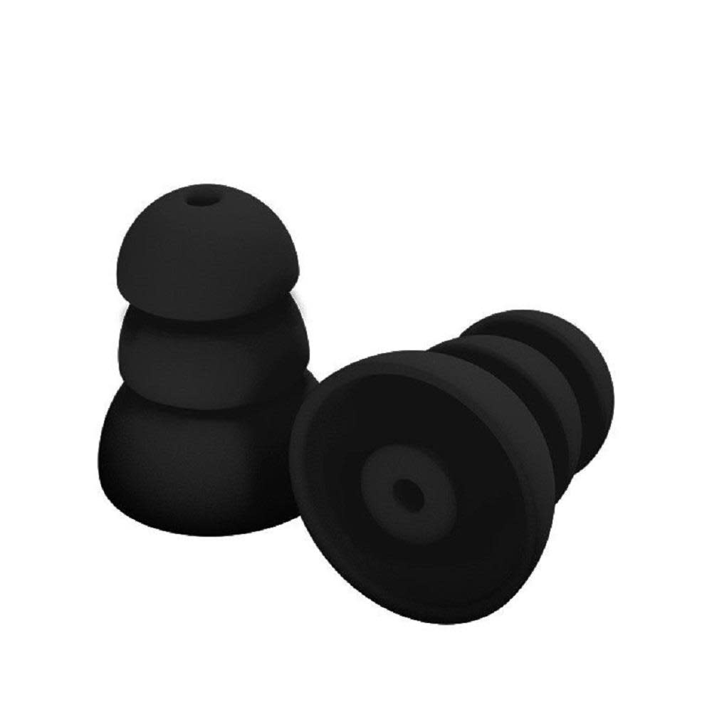 

Plugfones Black Silicone Replacement Earplugs PRP-SB10