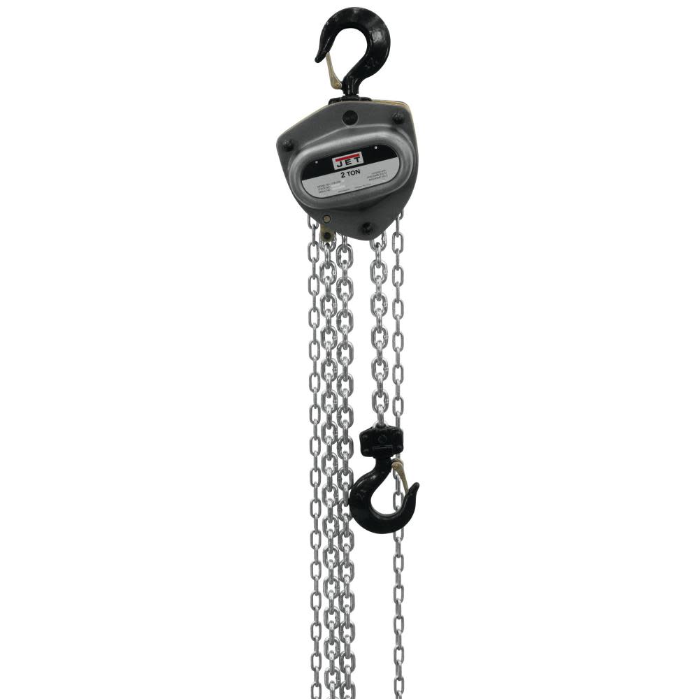 

JET L100-200WO-40 Hand Chain Hoist 2 Ton 40' Lift & OLP