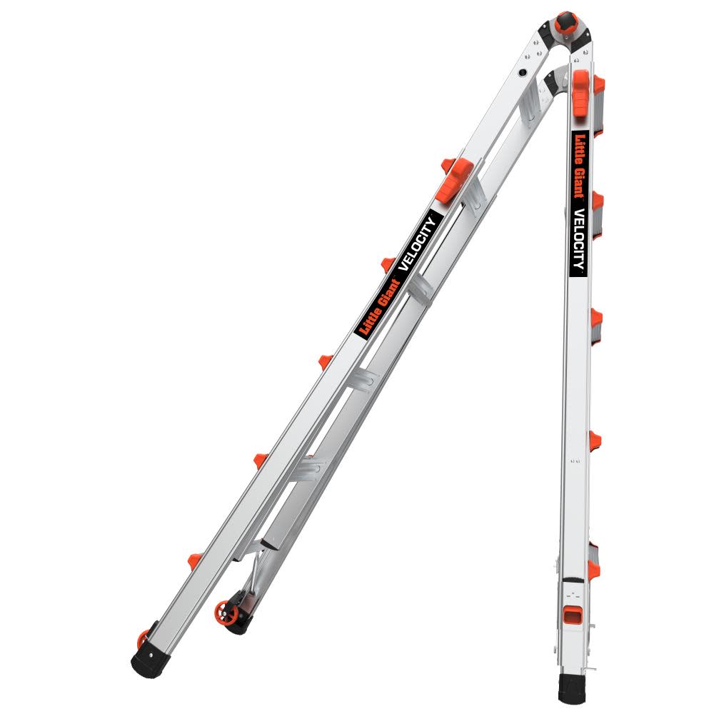 

Little Giant Safety Velocity Model 22 - ANSI Type IA - 300 lb Rated Aluminum Articulated Extendable Ladder with Ratchet Levelers