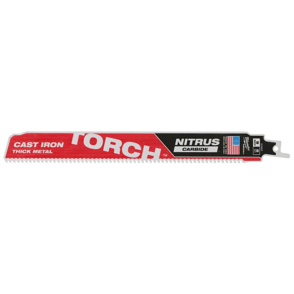 

Milwaukee 9" 7TPI The TORCH for Cast Iron with NITRUS CARBIDE 1PK