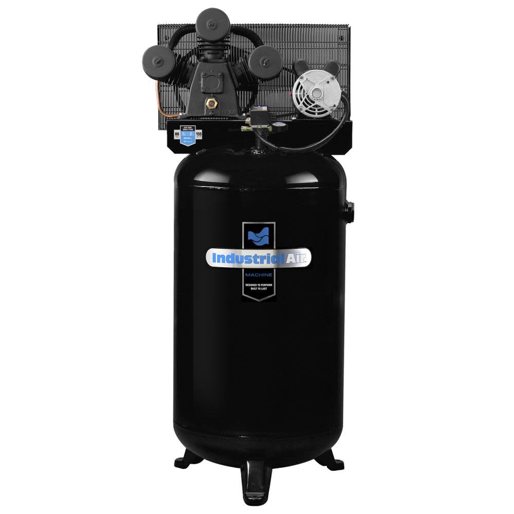 

Industrial Air 80 Gallon Vertical Stationary 3 Cylinder Air Compressor