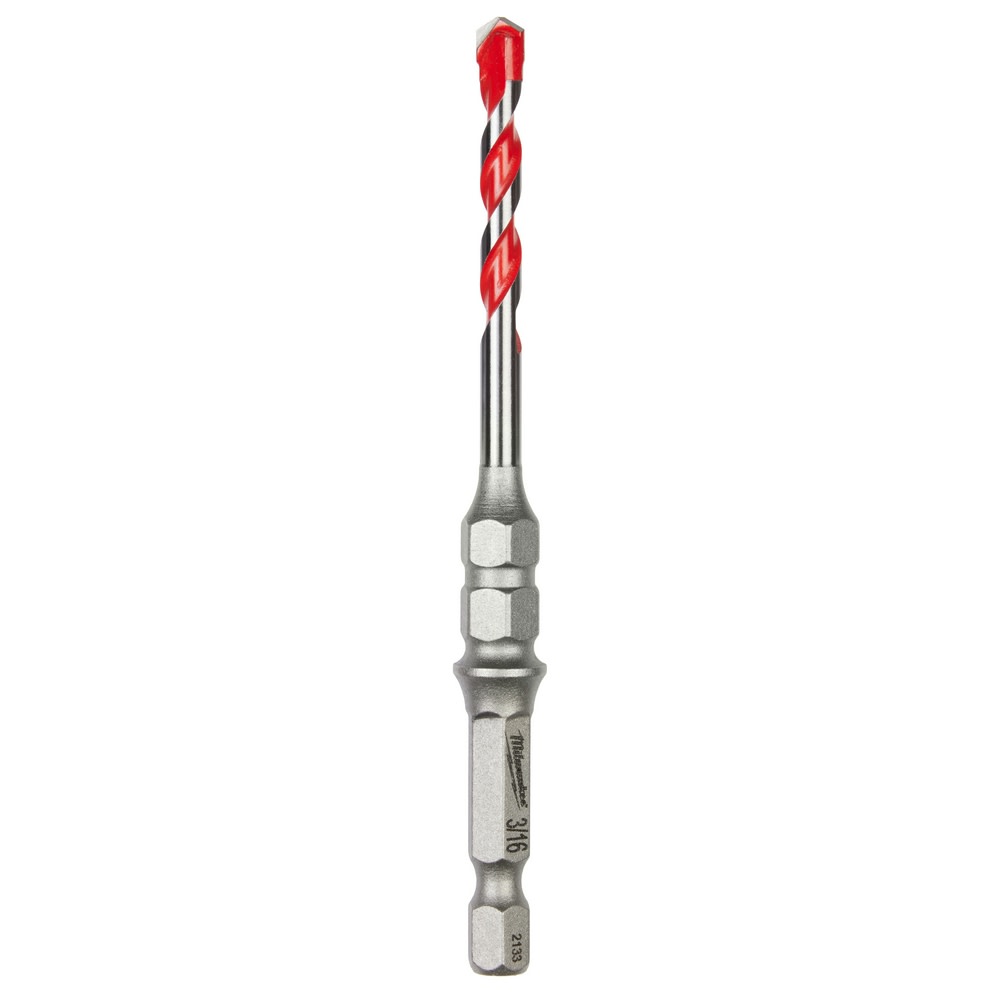 

Milwaukee 3/16" x 4" SHOCKWAVE Carbide Hammer Drill Bit for Concrete Screws