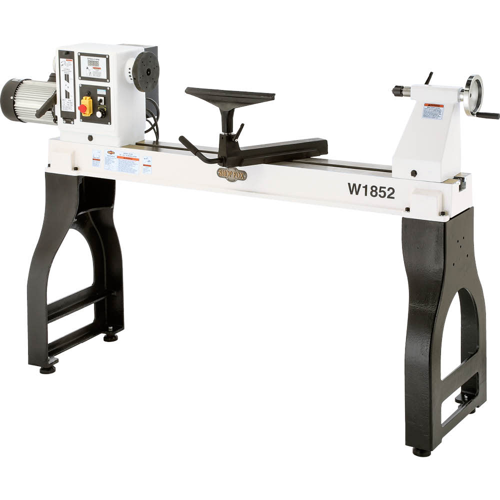 【1022】 Shop Fox 22in x 42in Variable-Speed Wood Lathe W1852 - Acme Tools