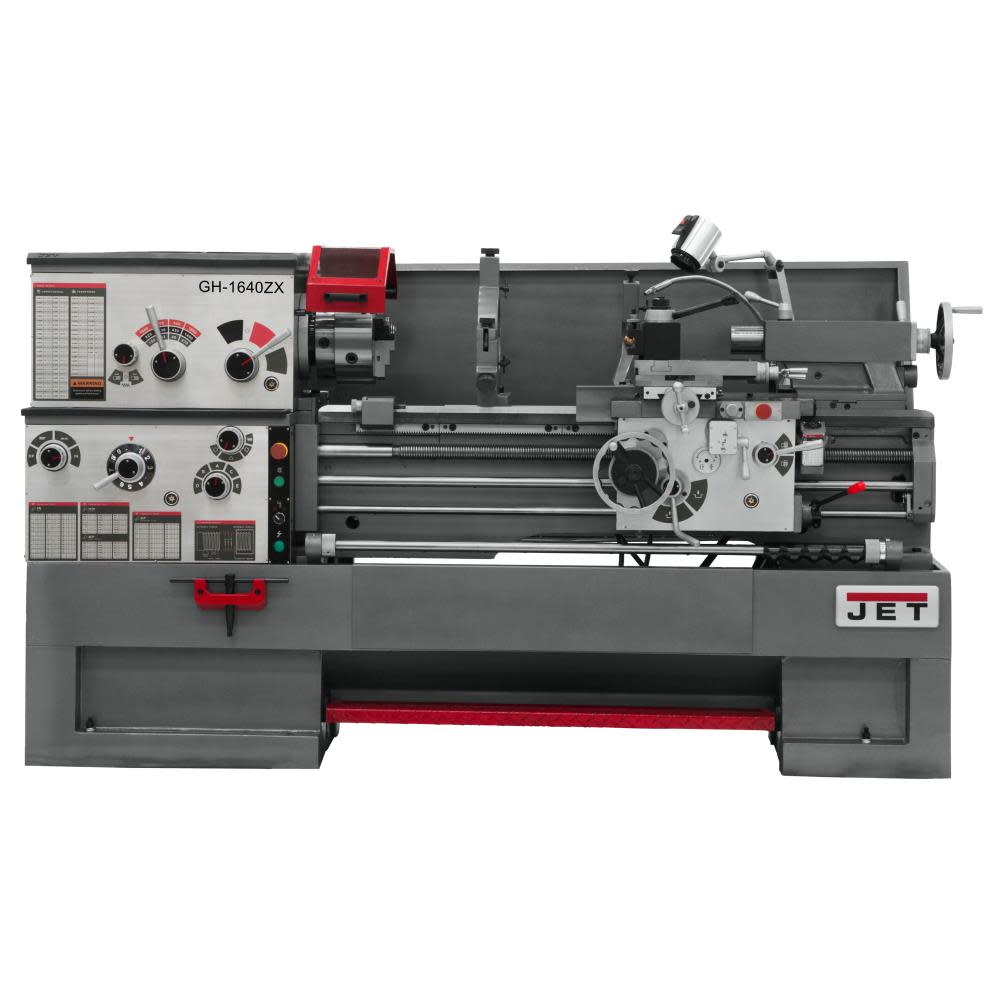 JET Gear Head 16 x 40 ZX Lathe with Newall DP700L DRO Installed