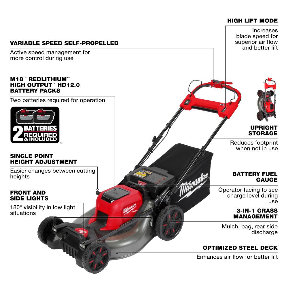 Snapper 12AVB2A2707 21 Self Propelled Gas Powered Mower with Side Discharge Rear Bag and Rear High Wheel Mulching Dual-lever Height Adjustment with 6 Cutting Positions 