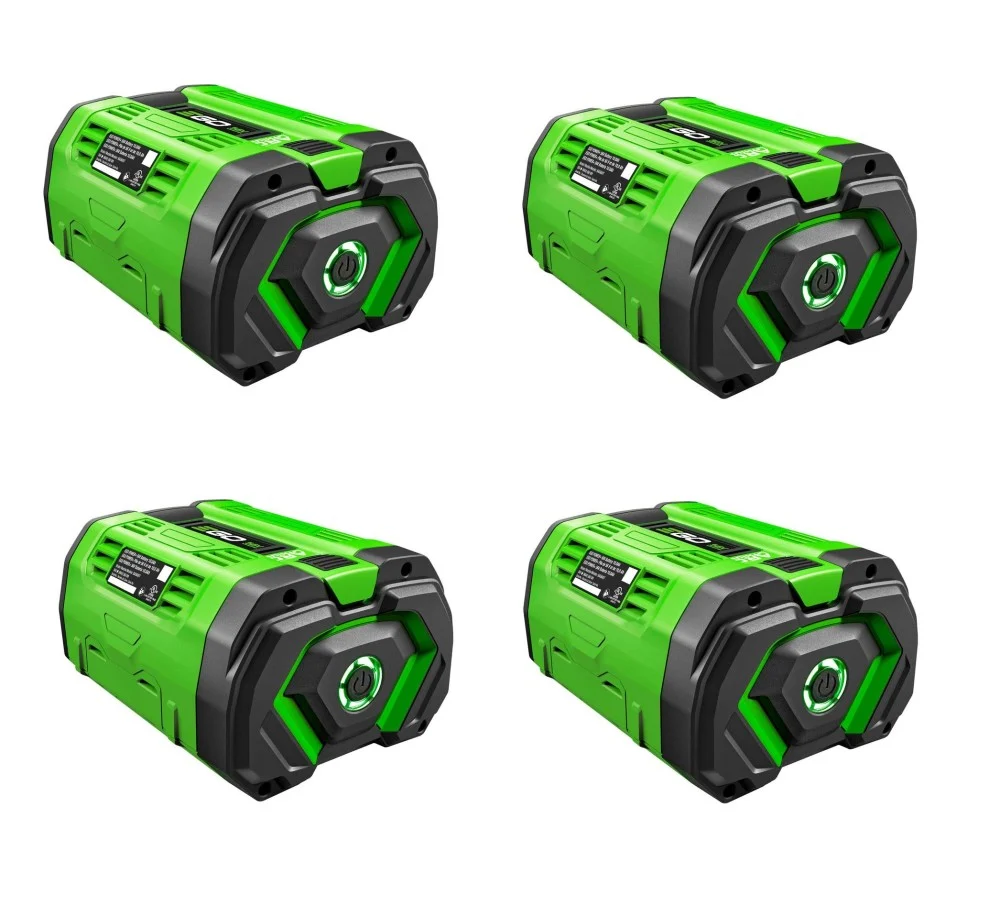 EGO POWER+ 56V 10Ah Lithium Ion Power Tool Battery Pack with Fuel Indicator (4 Pack)