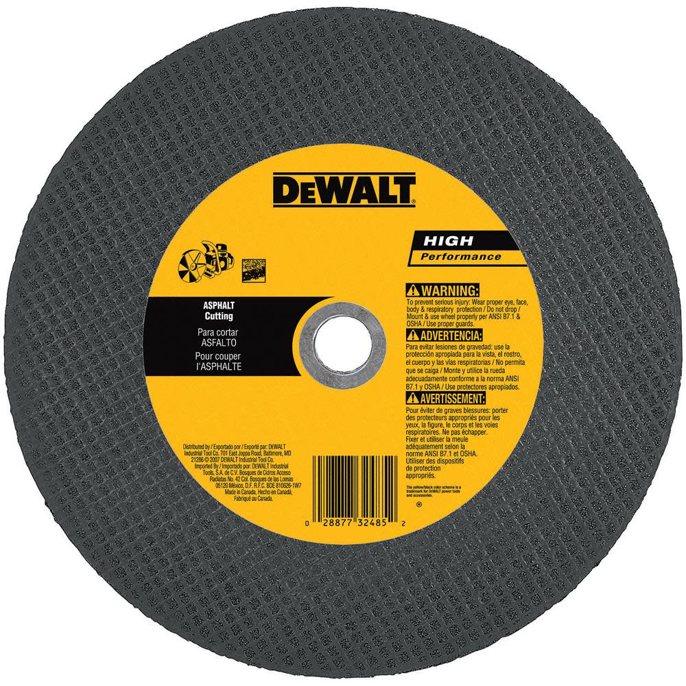 

12 In. x 1/8 In. x 1 In. High Speed Asphalt Cutting