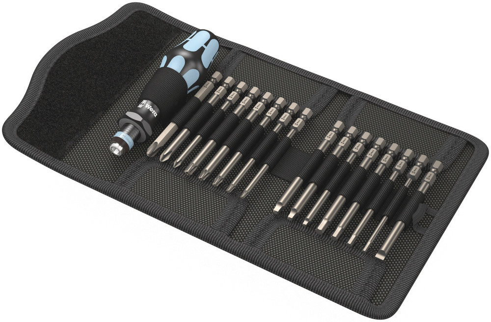 Wera Tools Kraftform Kompakt 60 Imperial Screwdriver with Bits 17pc