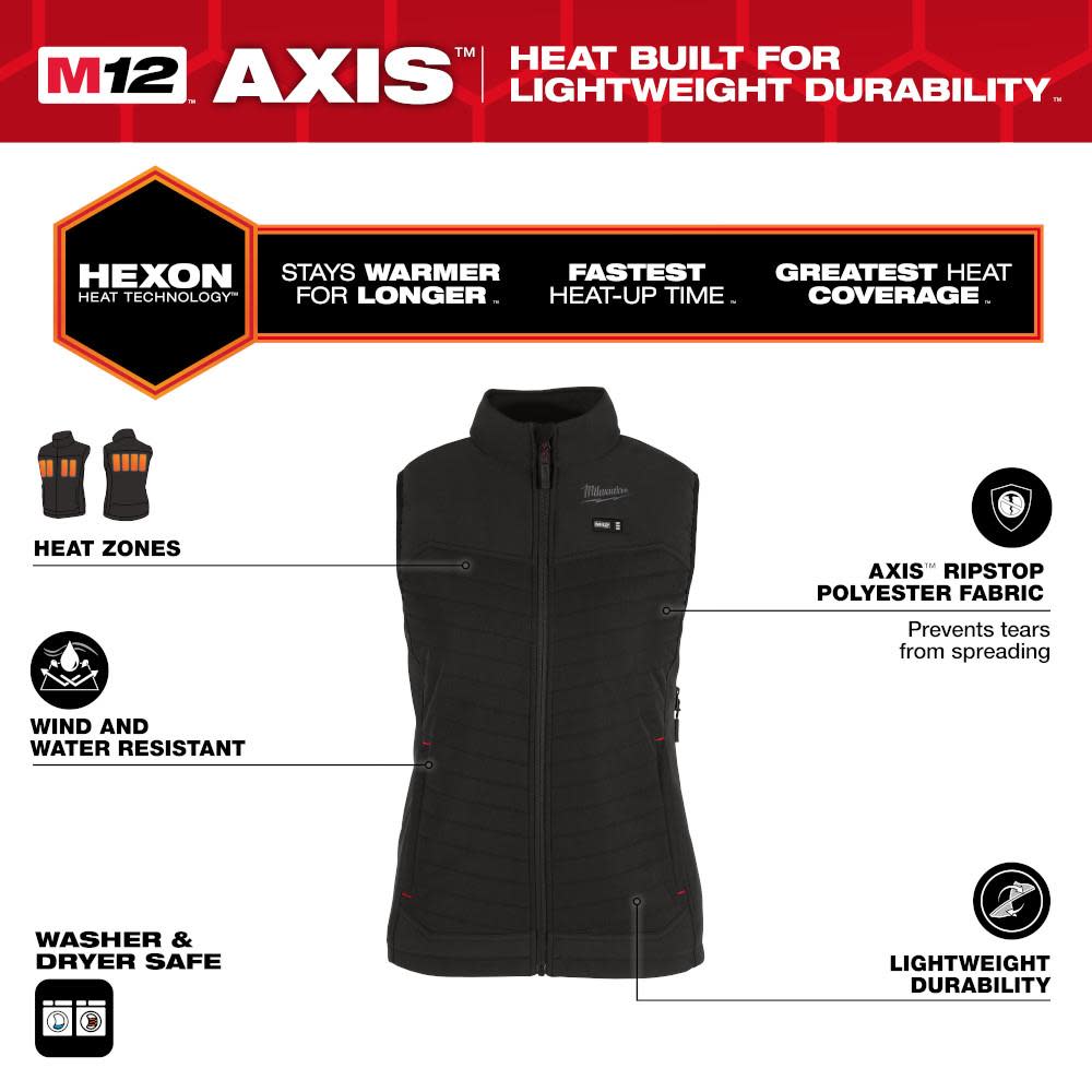 Milwaukee heated vest womens top