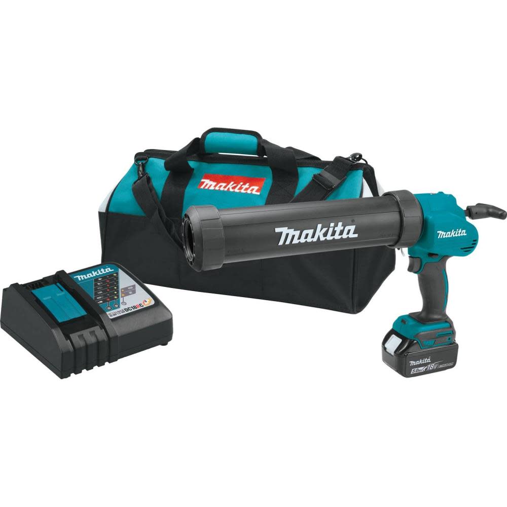 

Makita LXT 18 Volt Lithium-Ion 29 oz Cordless Caulk and Adhesive Kit 5.0 Ah