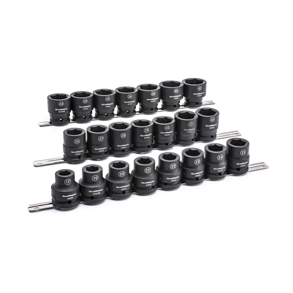 GEARWRENCH Impact Socket Set 22 Pc. 3/4 In Drive 6 Point Metric