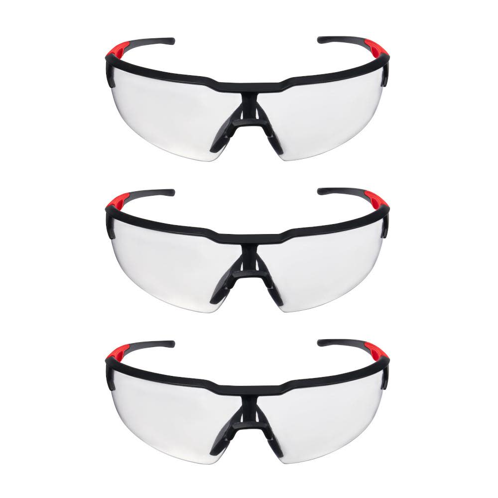 

Milwaukee 3PK Safety Glasses - Clear Anti-Scratch Lenses