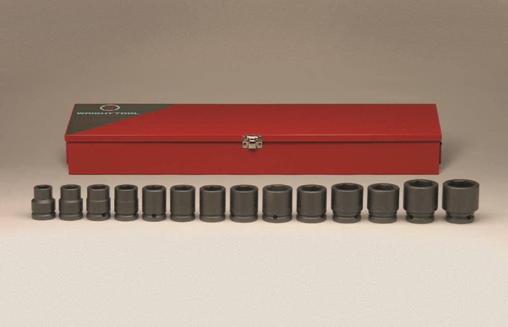

Wright Tool 3/4 In. Dr 14 pc. 6 pt std Impact Socket Set 3/4 to 1-5/8 In.