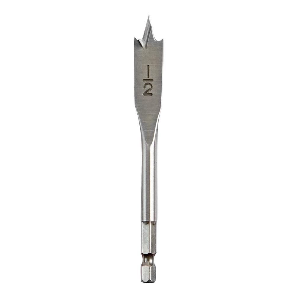Milwaukee Flat Boring Bit, 1/2 Inch x 4-1/2 Inch