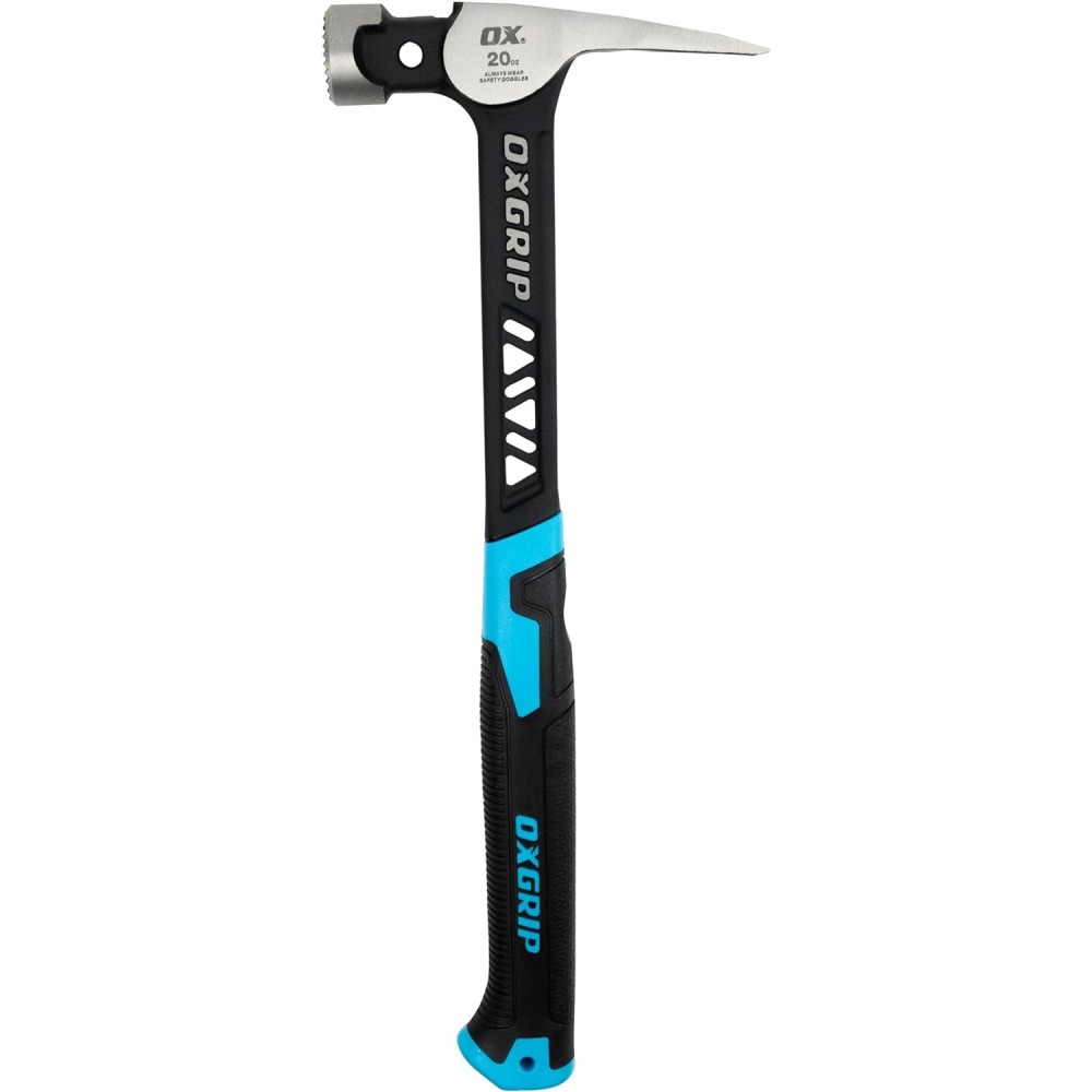 mmm Ox Tools 20 Oz Steel Head Framing Hammer with Ergonomic Non