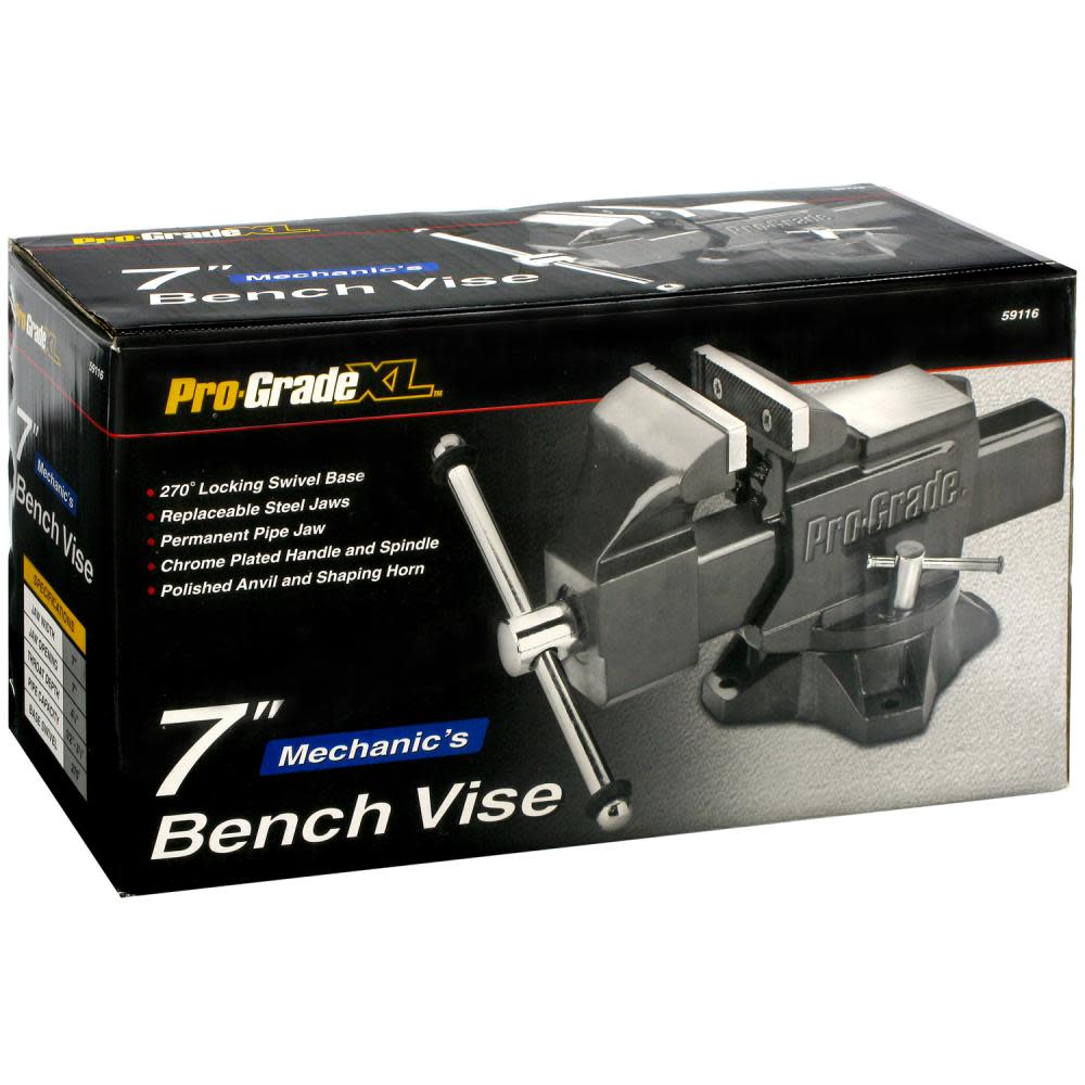 Allied International Prograde 7In Mechanics Bench Vise