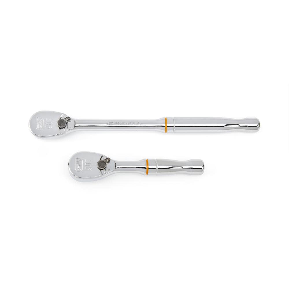 

GEARWRENCH 2 Pc 3/8 Drive 90-Tooth Compact Head Teardrop Ratchet Set"
