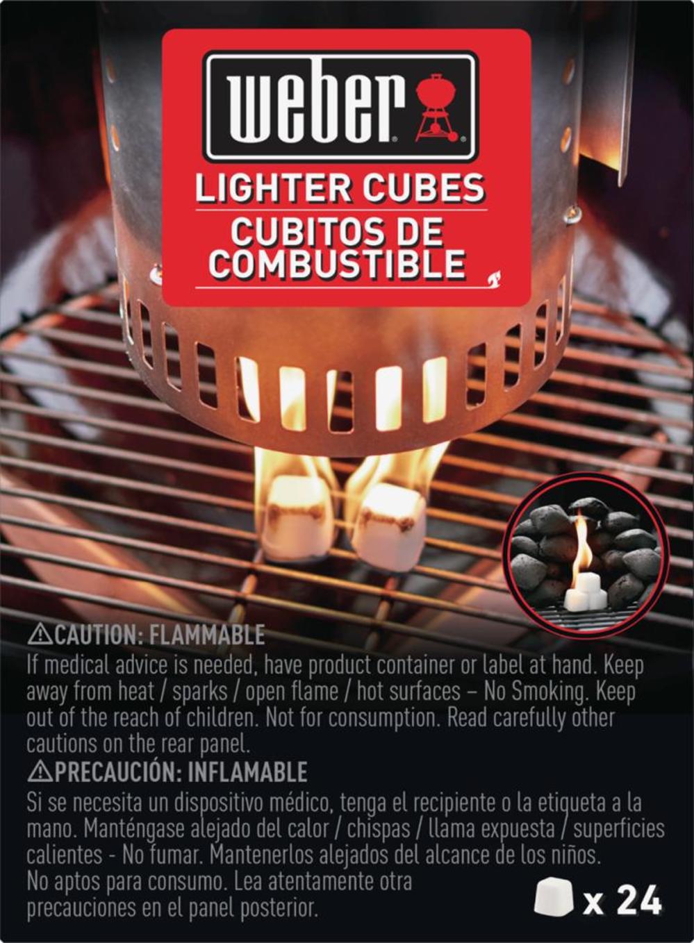 Weber Grilling Lighter Cubes 24 Pack-  NEW 