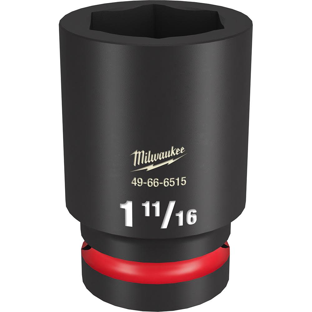 

Milwaukee Impact Socket 1" Drive 1 11/16" Deep 6 Point