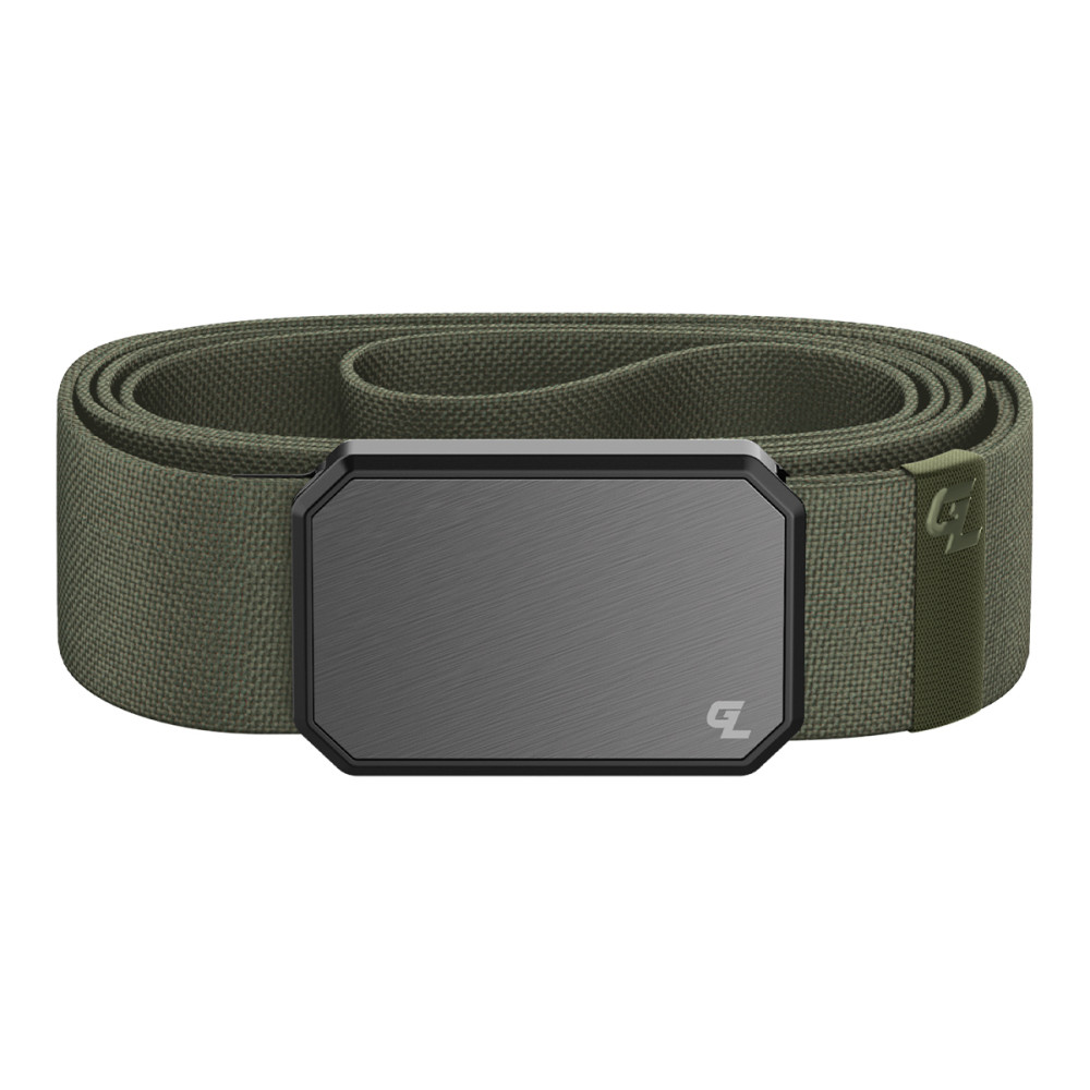Groove Life Olive Belt with Gun Metal Magnetic Buckle